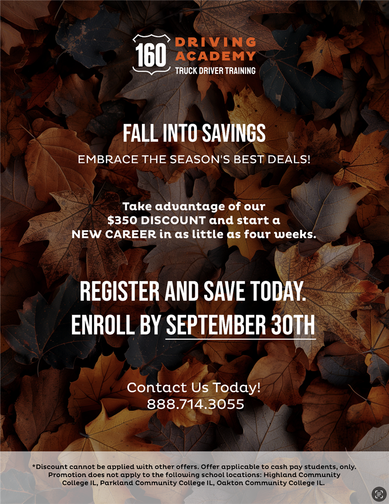 Fall Into Savings: Enjoy $350 off of Tuition!