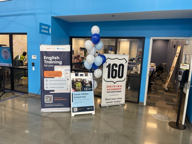 ​160 Driving Academy Houston Location participated in an Amazon Career Choice Event!