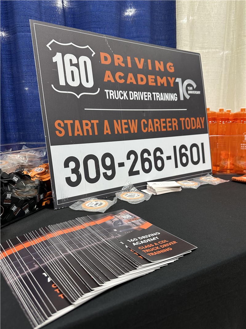 ​160 Driving Academy Peoria Branch Location participated in the Greater Peoria Farm Show.