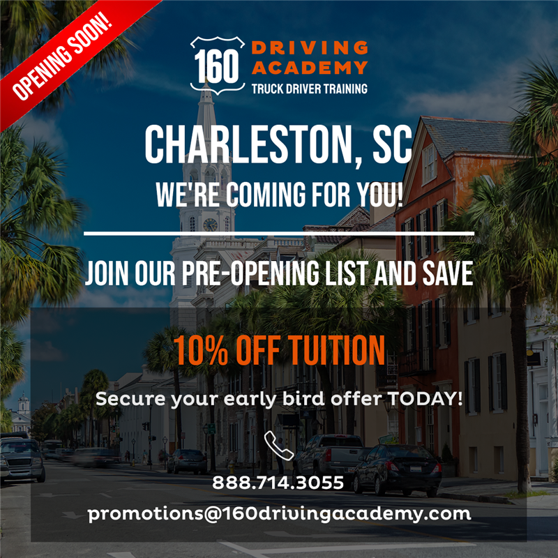 160 Driving Academy has a new location in… Charleston, South Carolina!