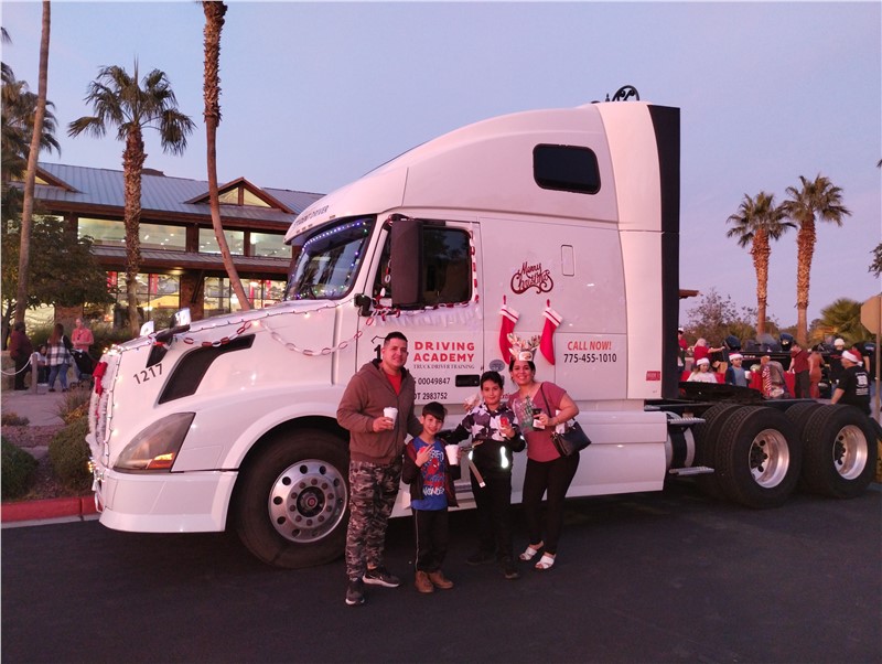​160 Driving Academy Las Vegas Branch participates in the Bass Pro Shop Christmas Parade.