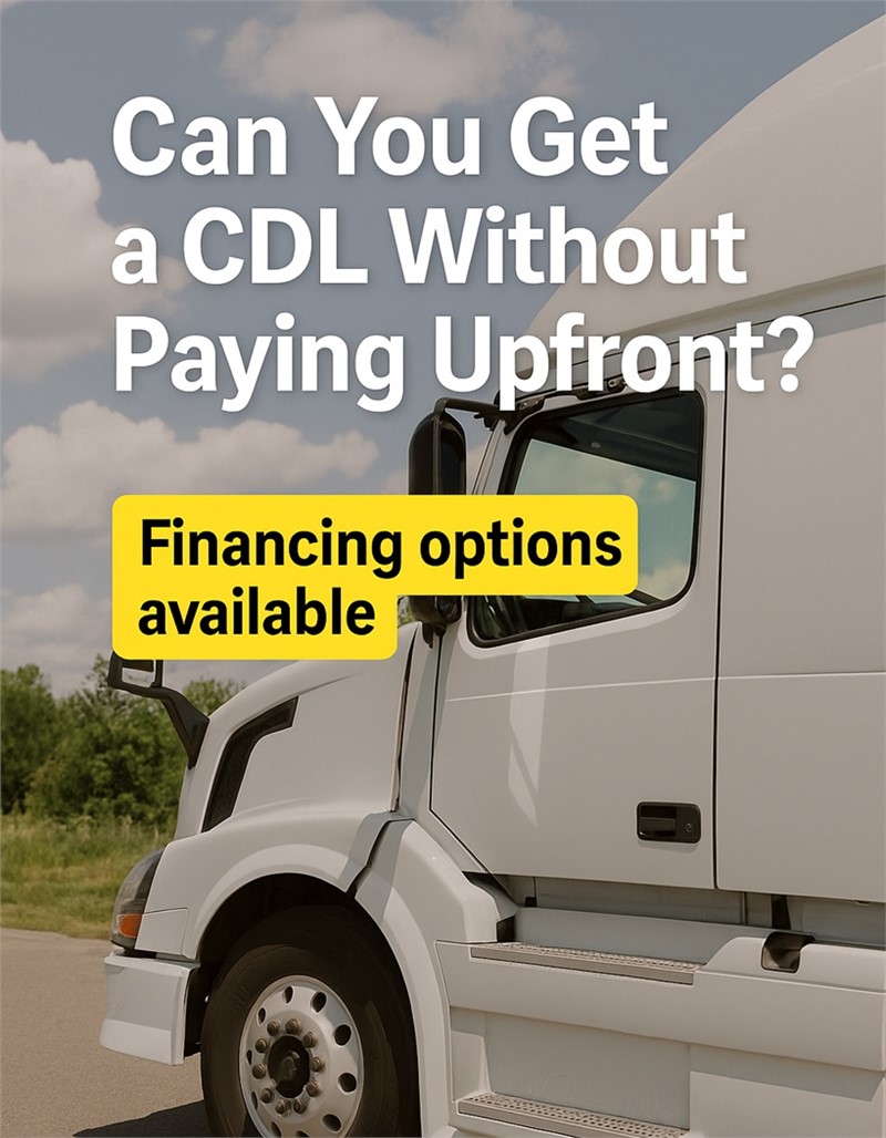 Can You Get a CDL Without Paying Upfront?