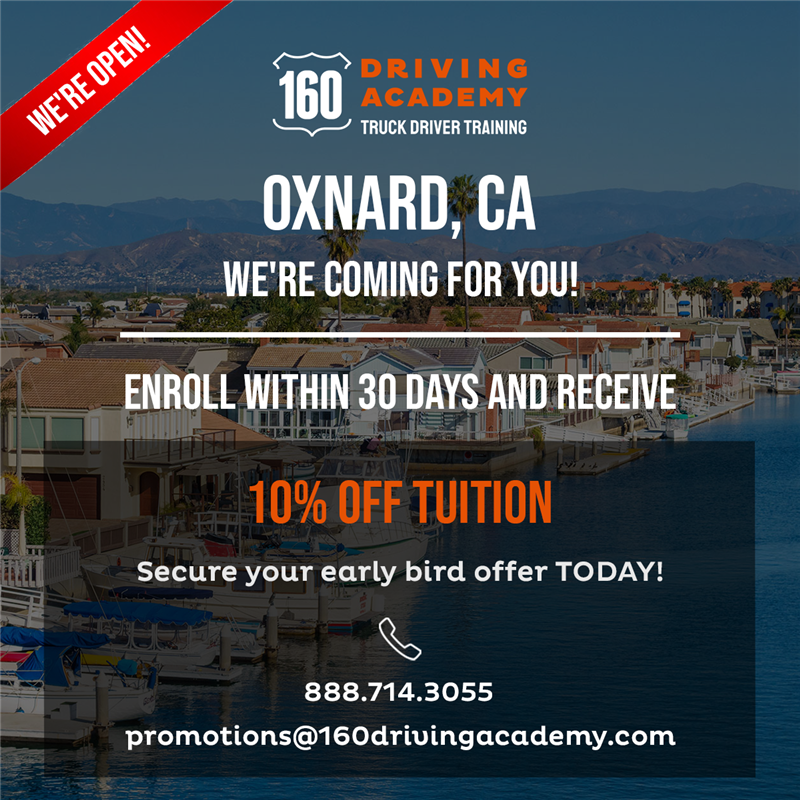 ​160 Driving Academy’s Oxnard location is now open!