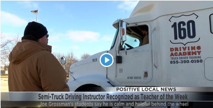 160 Driving Academy Instructor Named Teacher of the Week by Local News Station