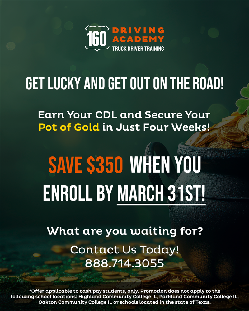 ​160 Driving Academy wants you to get lucky this March!