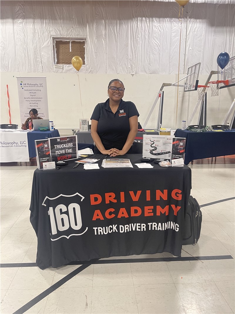 160 Driving Academy Chicago Heights team participated in a Job Fair.