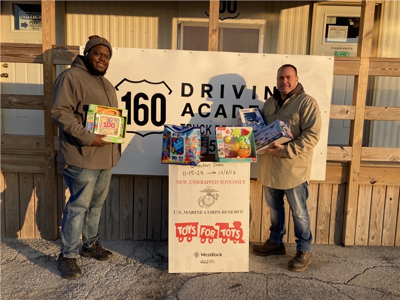 160 Driving Academy partners with Toys for Tots
