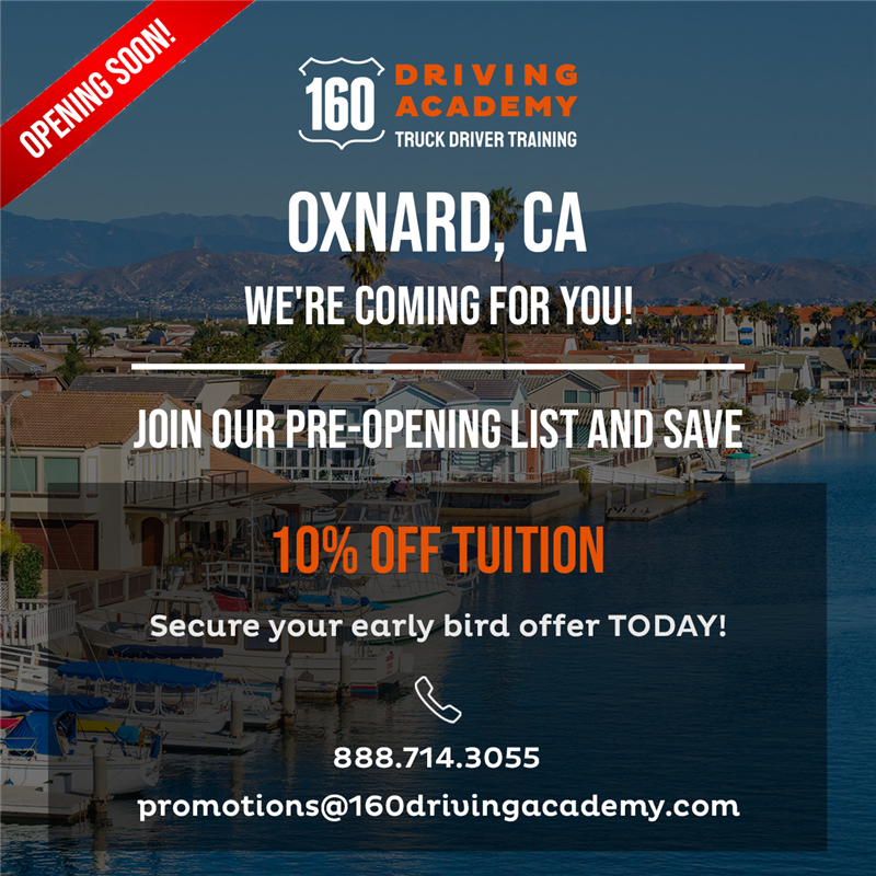 160 Driving Academy has a new location in… Oxnard, California!