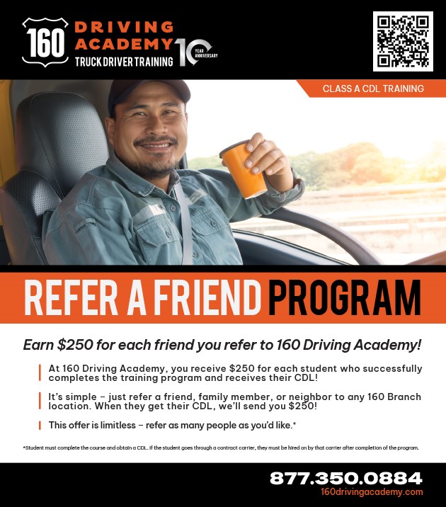 160 Driving Academy Introduces Refer A Friend Program!