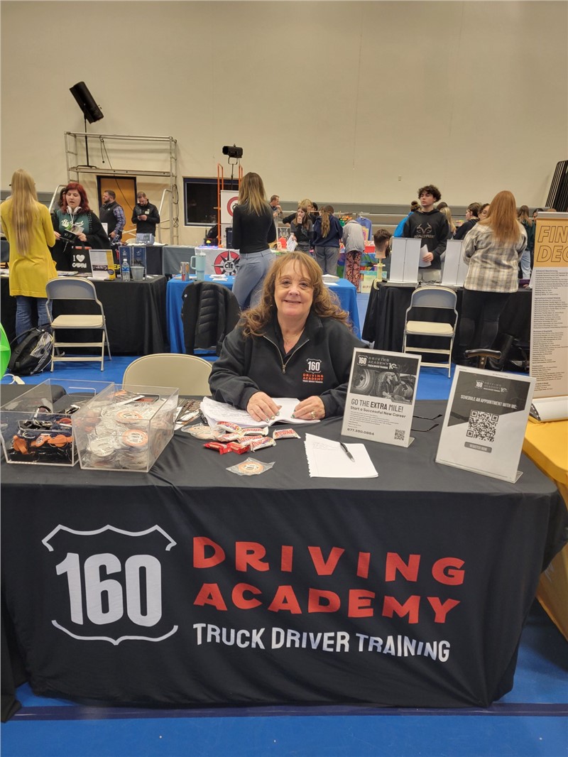 160 Driving Academy Freeport Location participated in a Career Expo.