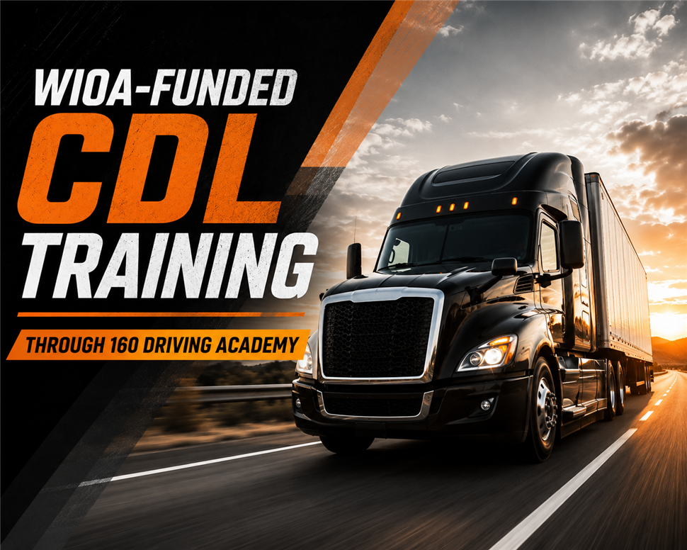 WIOA-Funded CDL Training Through 160 ������Դ��