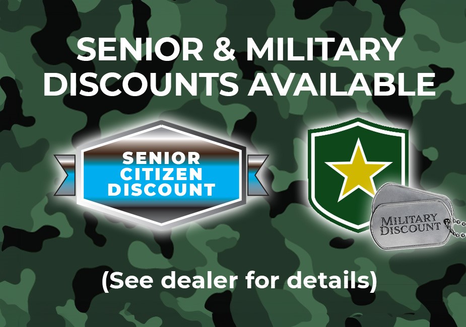 Senior & Military Discounts Available