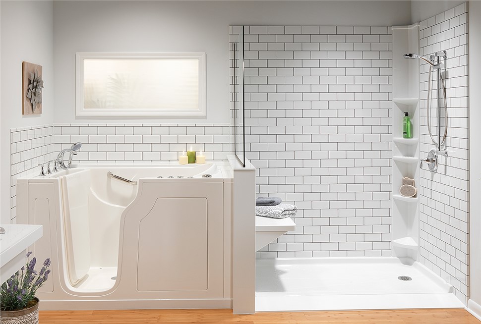 $500 off a bathtub/shower and $1,000 off a walk-in tub OR No Payments, No Interest for 18 Months*