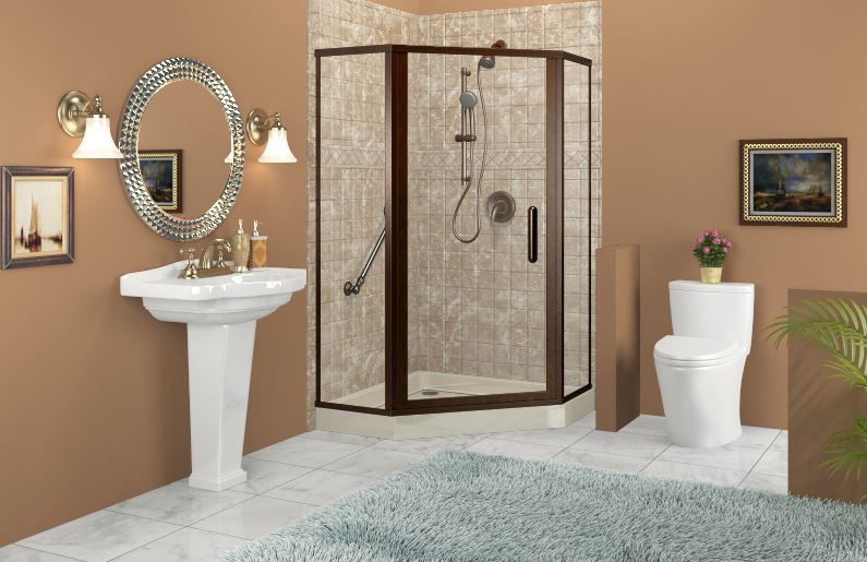 为你的小浴室选择一个浴缸或淋浴系统